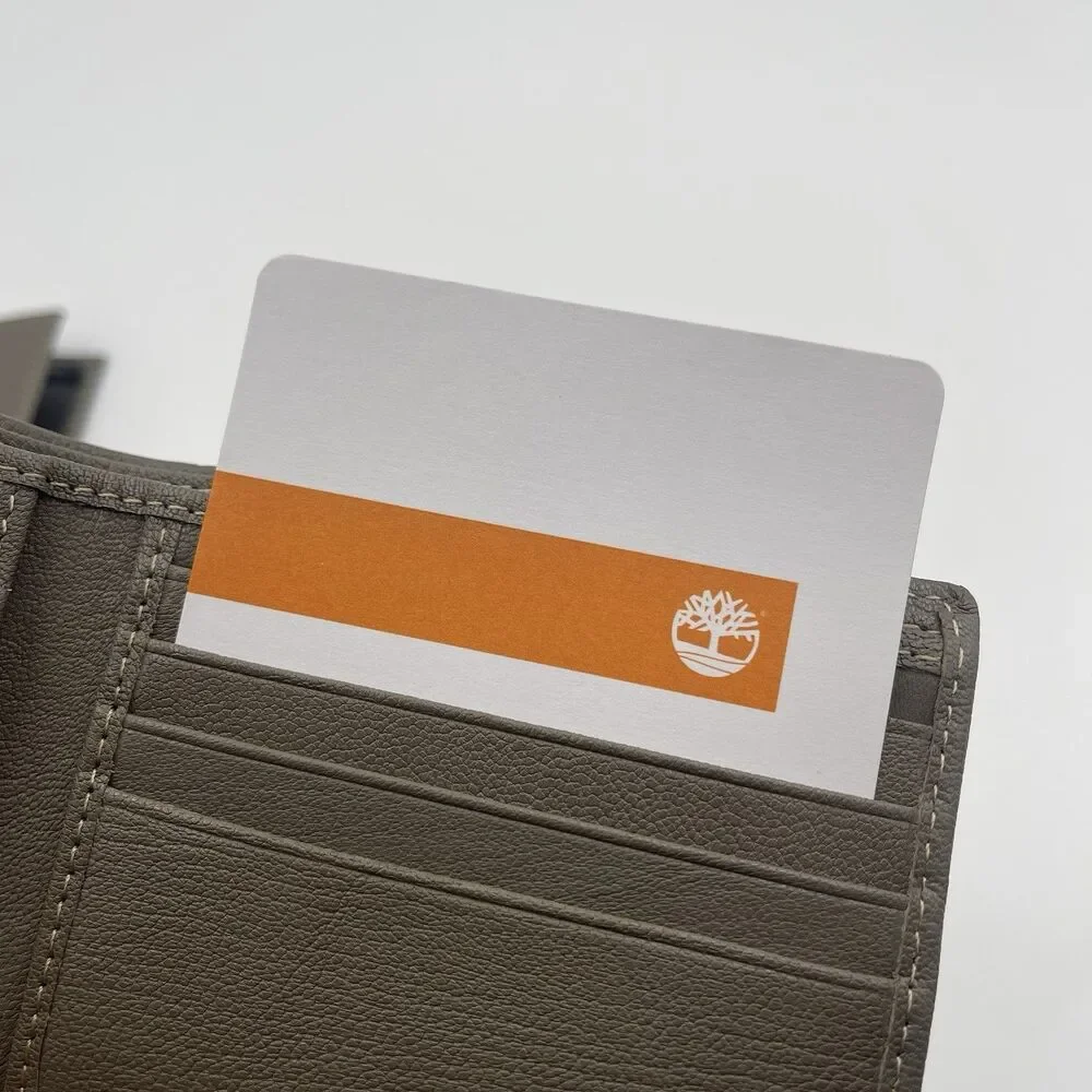 Timberland Men's RFID Blocking Wallet – Genuine Leather Removable ID Holder NWT